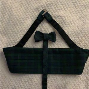 Men’s Hanauer Blackwatch Tartan Cummerbund Bow Tie